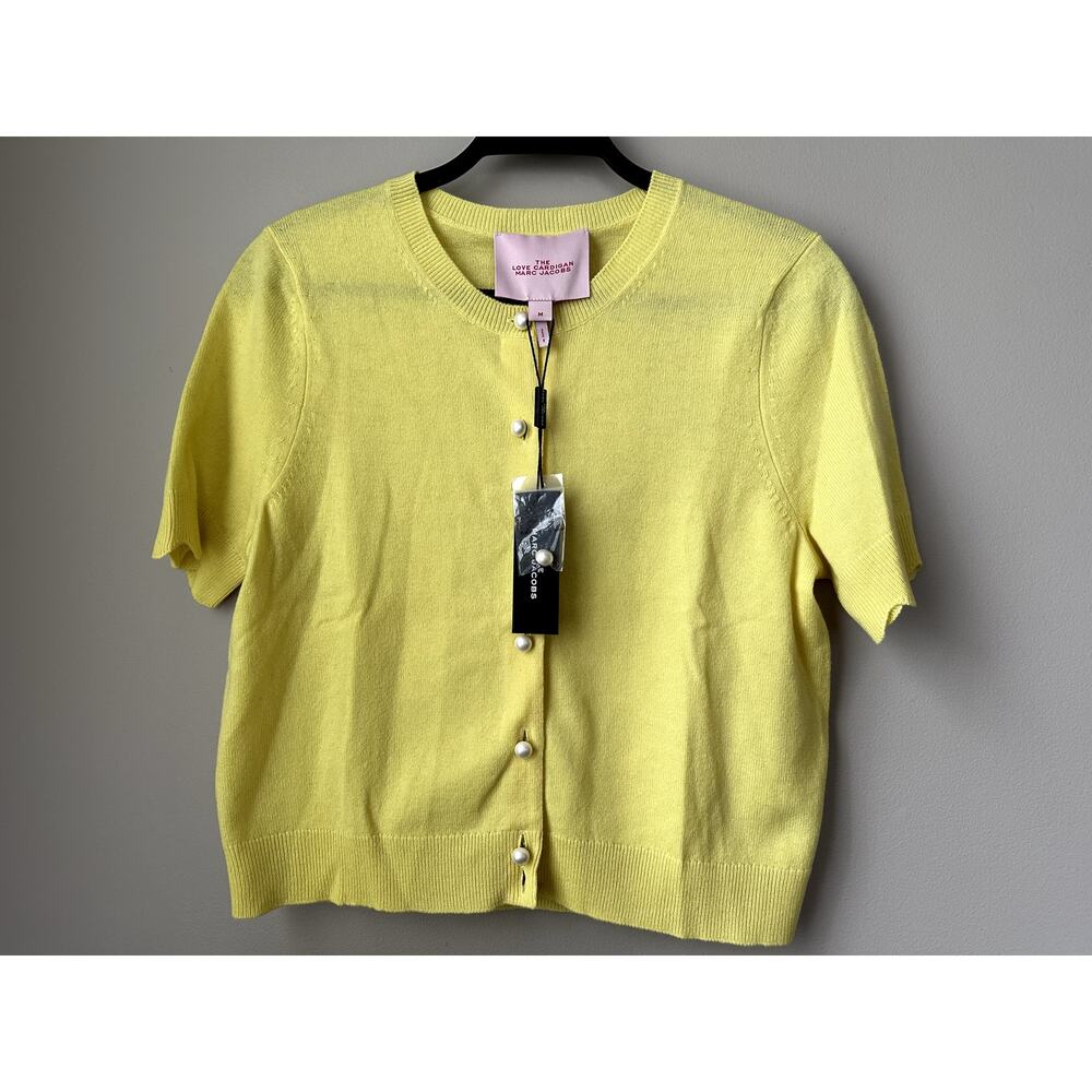 NWT Marc Jacobs Cardigan The Love 100% Cashmere Sweater Womens Size M 395 MSRP